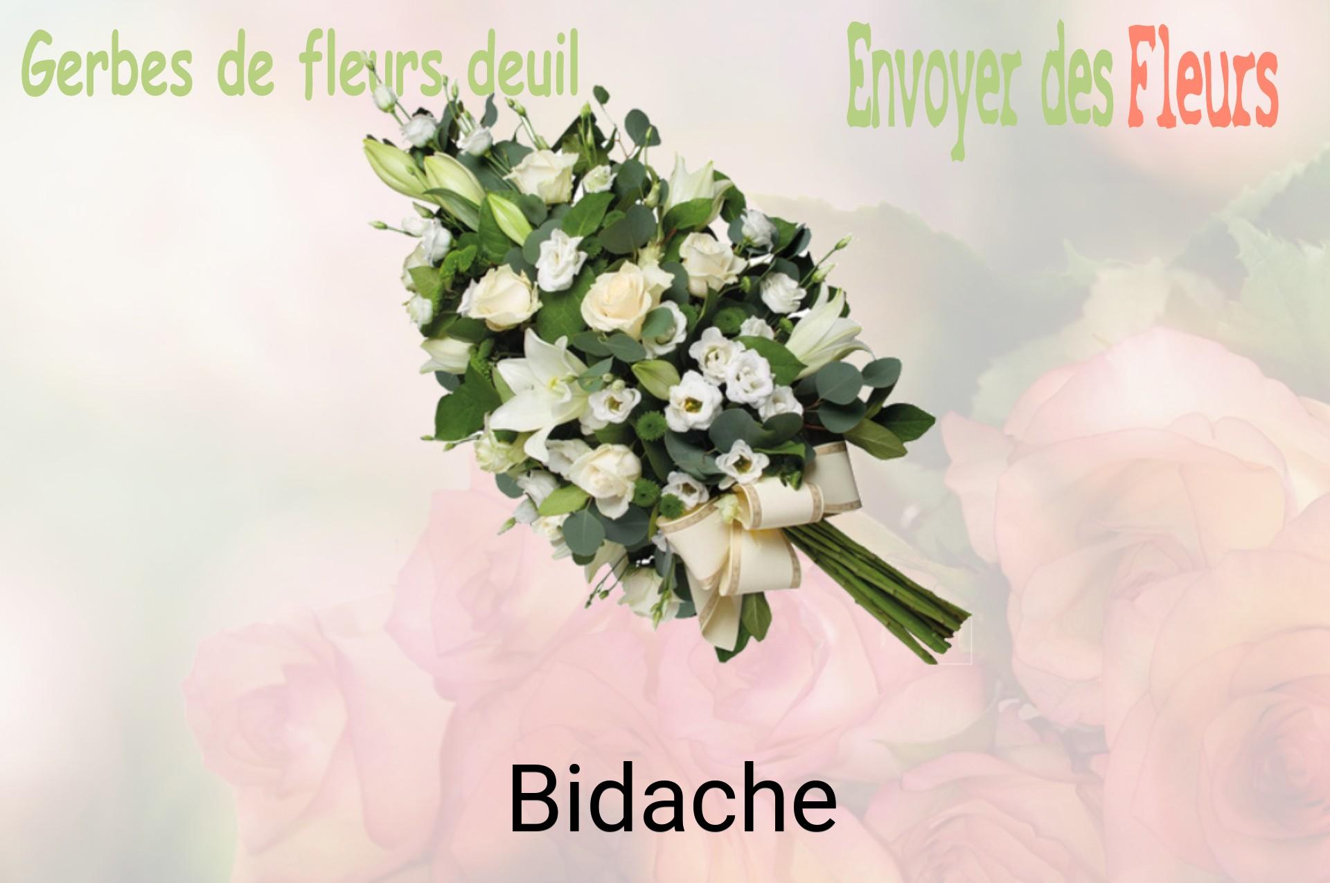 Gerbe de fleurs de deuil livrée à Bidache